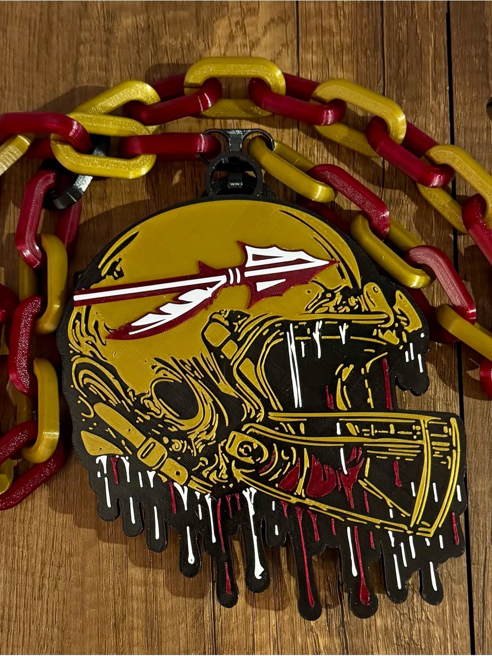 Custom Drip Football Helmet Hype Chain Any Team